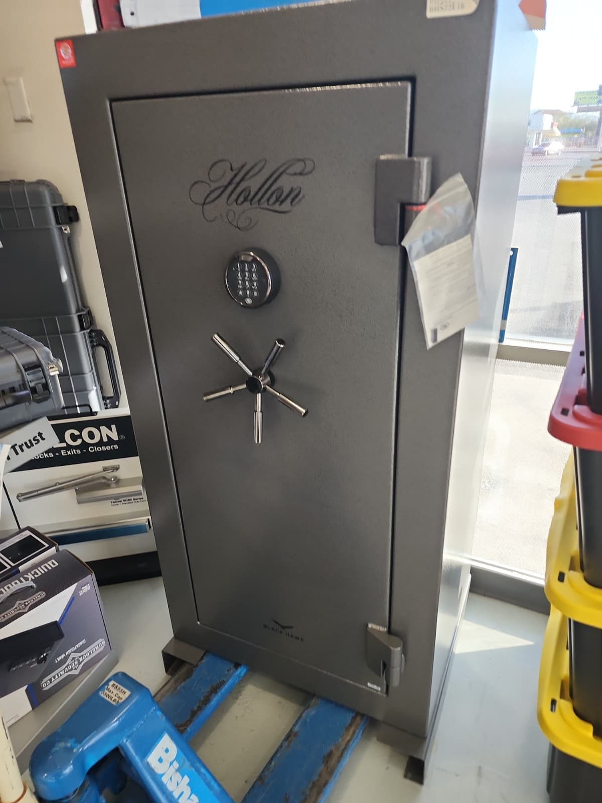Hollon Black Hawk gun safe in Armor Lock & Safe Spring Valley showroom