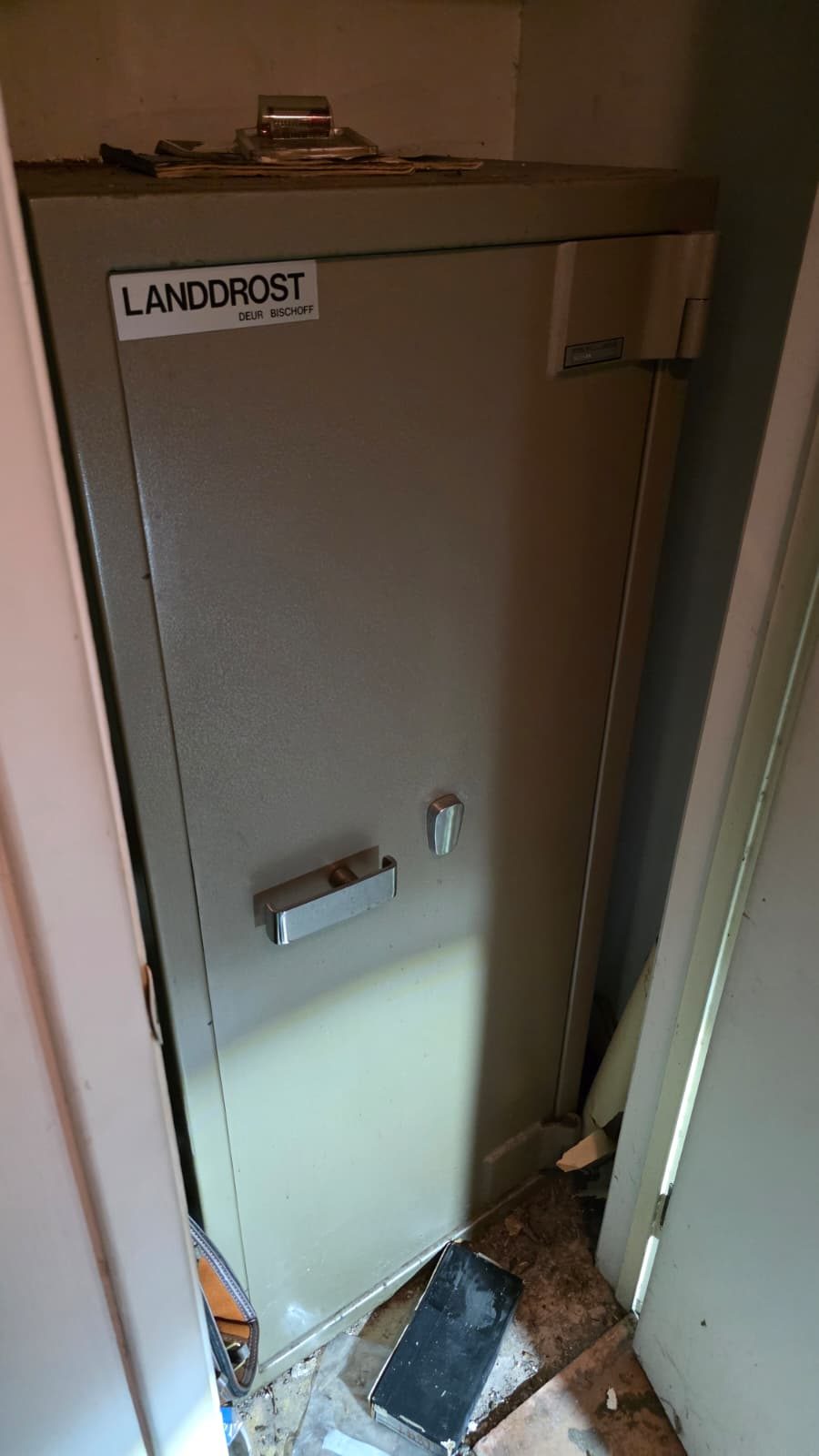 Antique Landdrost safe — pre-1960 family-heirloom tier opened non-destructively by Armor Lock & Safe